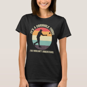 Cornhole Designs For Men Women Bean Bag Toss Playe T-Shirt