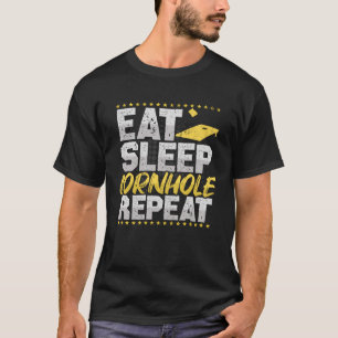 Cornhole Eat Sleep Repeat Baggo Hobby Cornhole T-Shirt