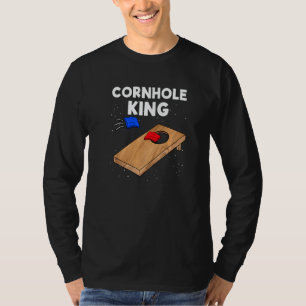 Cornhole KIng Cornhole Team Bean Bag  Cornhole T-Shirt