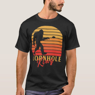 Cornhole King Sasquatch Bags Toss Game for Cornsta T-Shirt