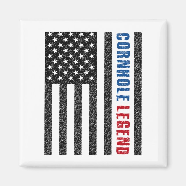 Cornhole Legend USA Magnet (Front)