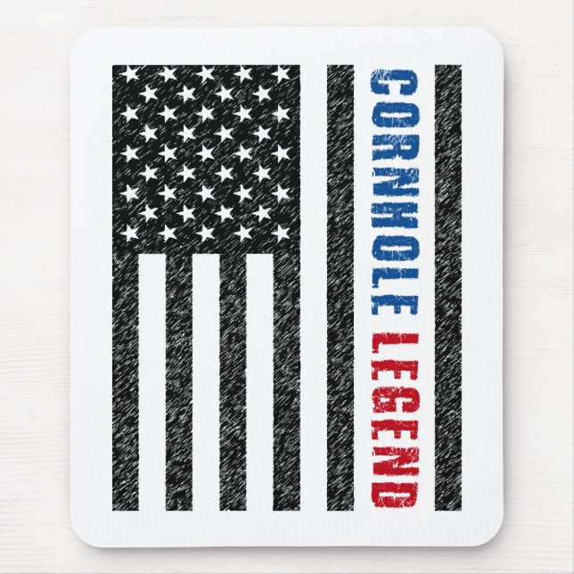 Cornhole Legend USA Mouse Pad (Front)