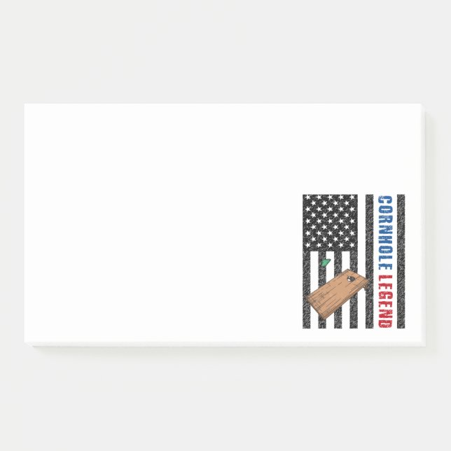 Cornhole Legend USA Post-it Notes (Front)