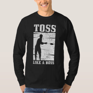 Cornhole Men Women Cool Cornhole Toss Like A Boss  T-Shirt