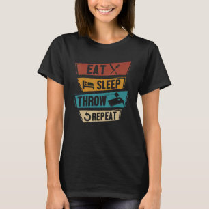 Cornhole Player Eat Sleep Throw Repeat Sack Toss T-Shirt