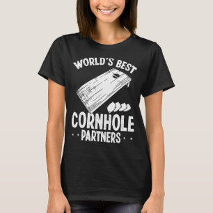 Cornhole Player Worlds Best Cornhole Partners Corn T-Shirt
