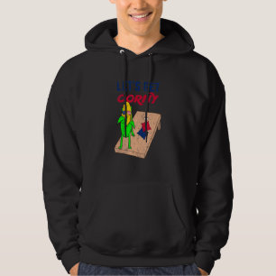 Cornhole Pun Let's Get Corny Hoodie
