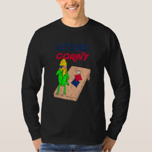 Cornhole Pun Let's Get Corny T-Shirt