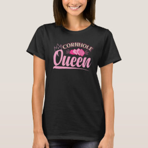 Cornhole Queen Bean Bag Women Cornhole T-Shirt
