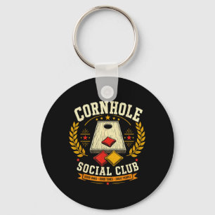 Cornhole Sogovernment Agencyl Club Bean Bag Toss Key Ring