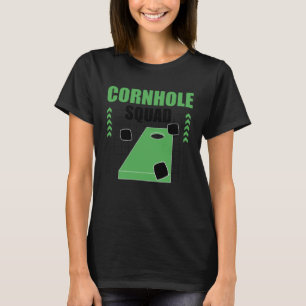 Cornhole Squad Ironic Quote Sack Tossing T-Shirt