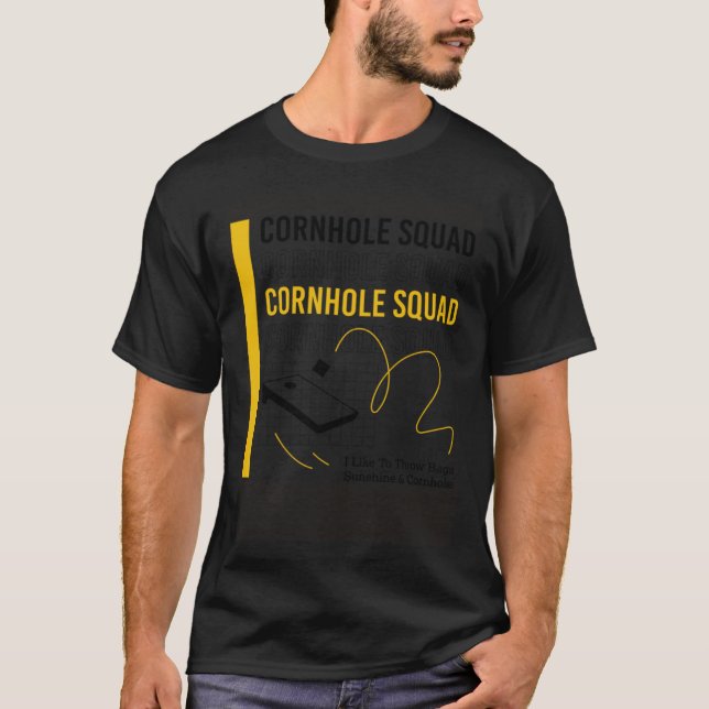 Cornhole Squad Ironic Saying Hobby Sports Pullover (Front)