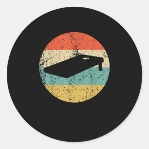 Cornhole Vintage Retro Cornhole Board Classic Round Sticker