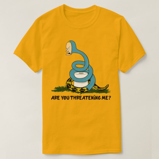Cornholio Are You Threatening Me Beavis Teepee T-Shirt (Design Front)
