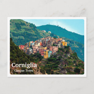 CORNIGLIA - Cinque Terre  - Liguria - panorama - Postcard