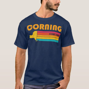 Corning New York Vintage Distressed Souvenir T-Shirt