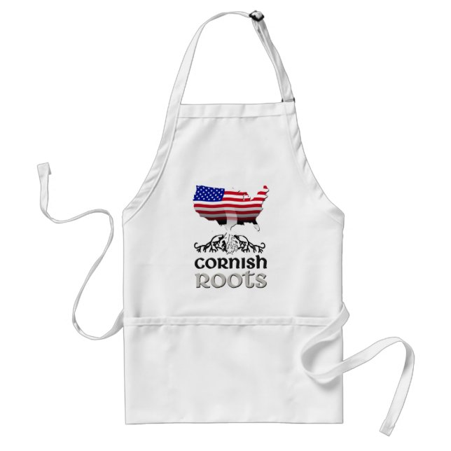 Cornish American Ancestry Roots Standard Apron (Front)