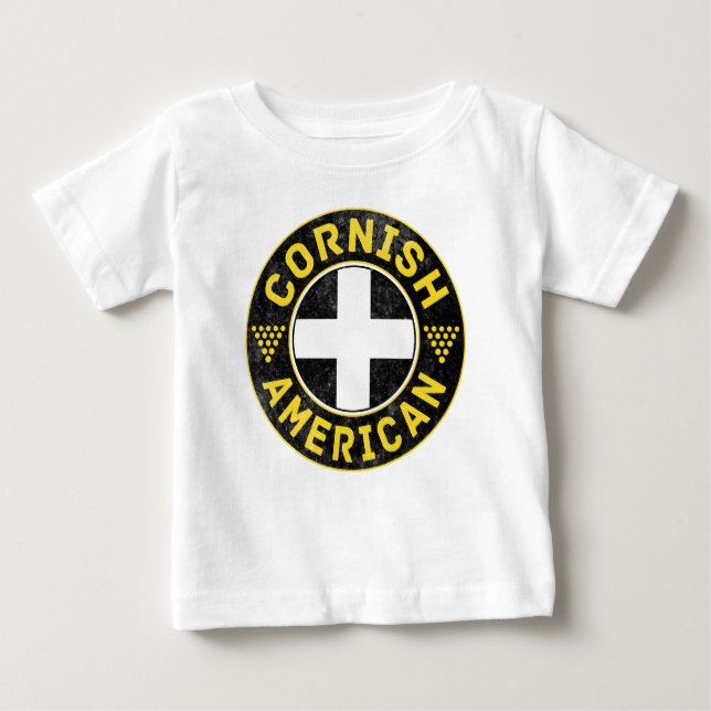 Cornish American Flag Baby T-Shirt (Front)
