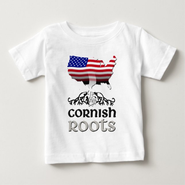 Cornish American Flag Baby T-Shirt (Front)