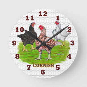 Cornish Chickens Clock