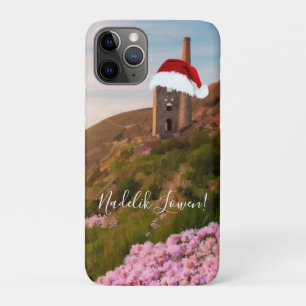 Cornish Christmas Wheal Coates with Santa Hat Case-Mate iPhone Case