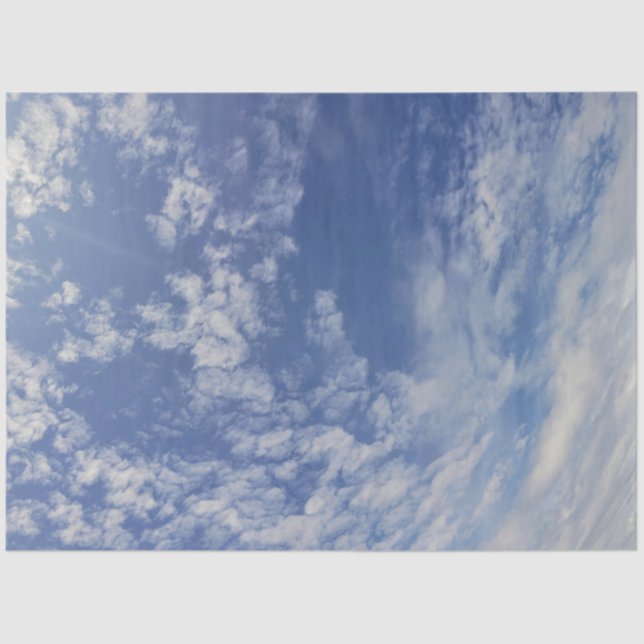Cornish Clouds tissue paper (Front)