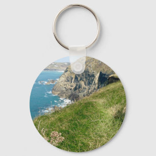 Cornish coast key ring