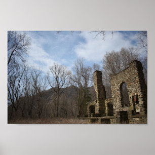 Cornish Estate Ruins Poster
