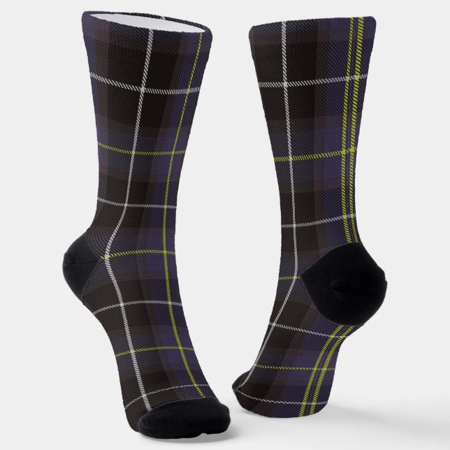 Cornish Family Tartan - Coleman Socks (Angled)