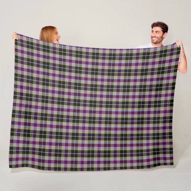 Cornish Family Tartan - Pengelley Fleece Blanket (In Situ)