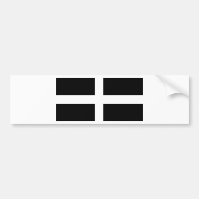 CORNISH FLAG BUMPER STICKER (Front)