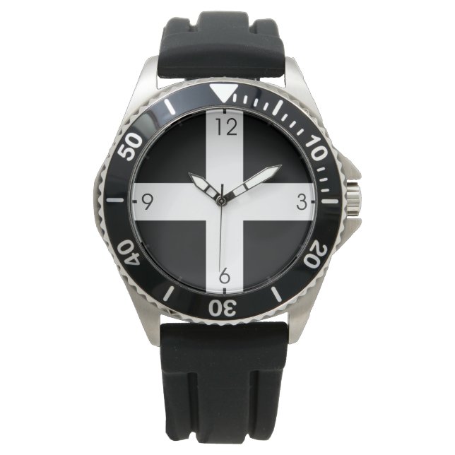 Cornish Flag (Cornwall) (County of England, UK) Watch (Front)