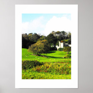 Cornish landscape poster