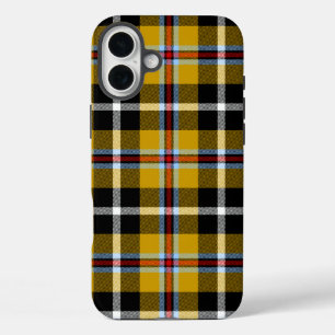 Cornish National Tartan Yellow and Black Plaid iPhone 16 Plus Case