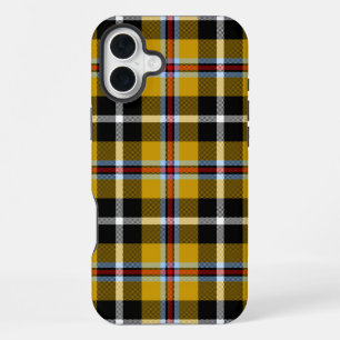 Cornish National Tartan Yellow and Black Plaid iPhone 16 Plus Case