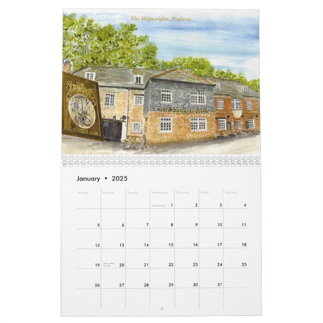 'Cornish Pubs & Inns' Calendar (Jan 2025)