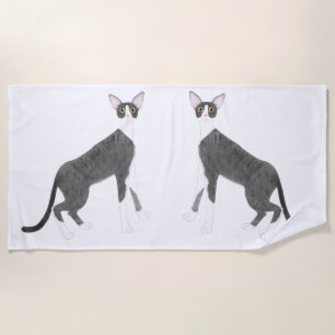 Cornish Rex Beach Towel