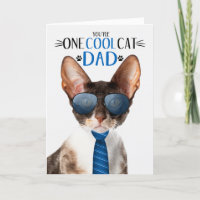 Cornish Rex Cat Father's Day One Cool Cat