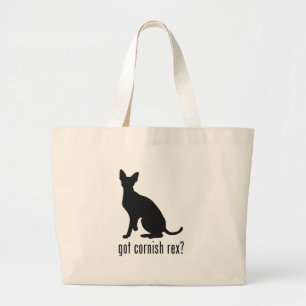 Cornish Rex Cat Large Tote Bag