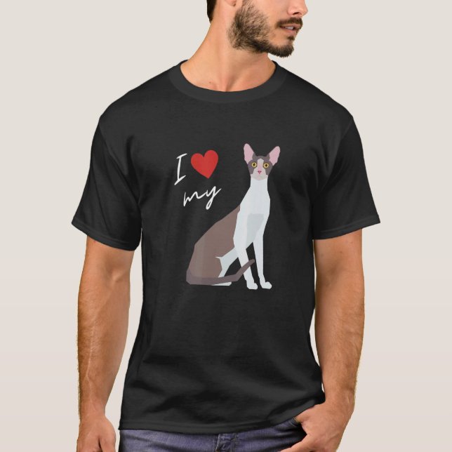 Cornish Rex Cat Mum For Cat T-Shirt (Front)