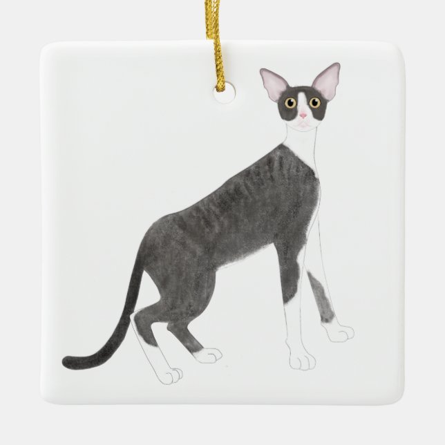 Cornish Rex Ornament (Front)