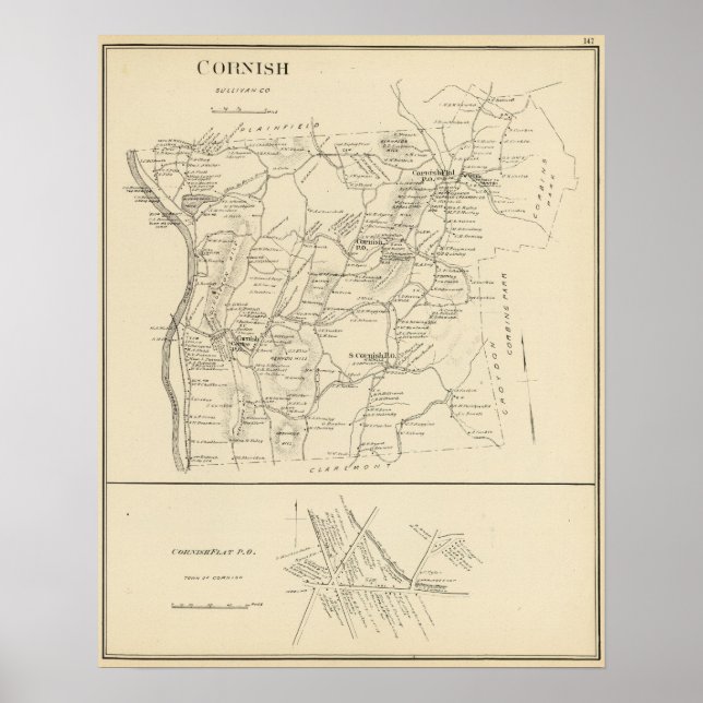 Cornish, Sullivan Co Poster (Front)