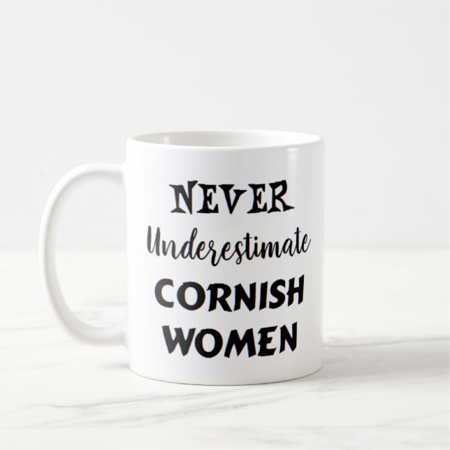 cornish women coffee mug (Left)