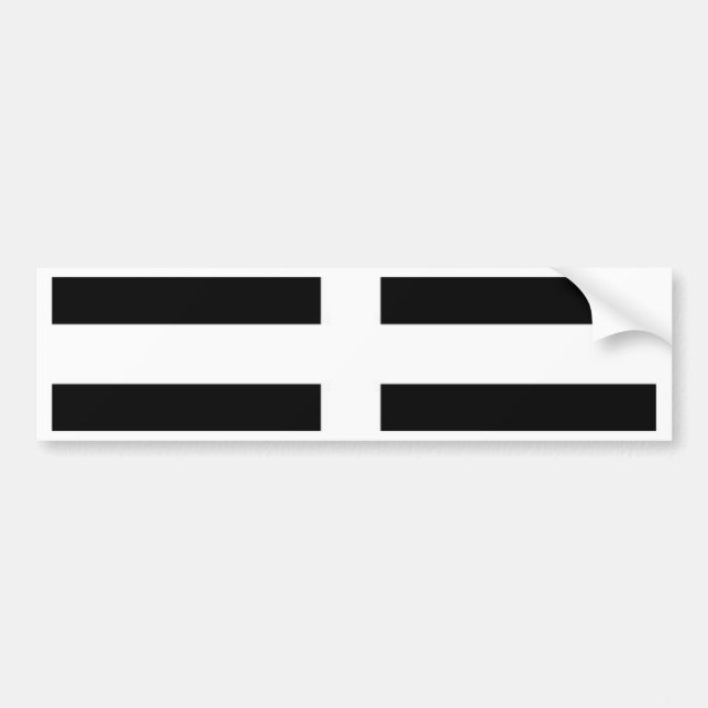 cornishslang cornwall kernow flag bumper sticker (Front)
