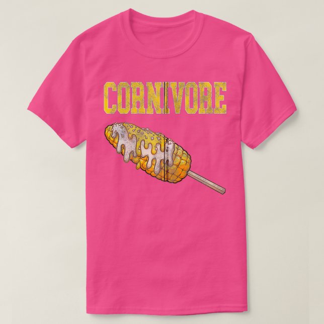 Cornivore Corn on the Cob Buttered Zip  T-Shirt (Design Front)