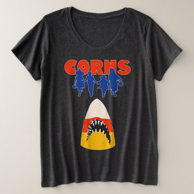 CORNS PLUS SIZE T-Shirt (Design Front)