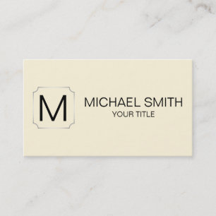 Cornsilk colour background business card