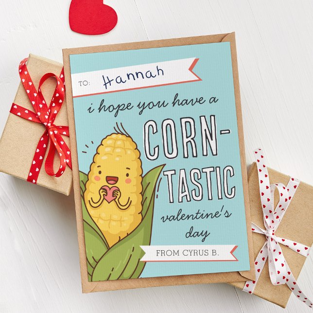 Corntastic Classroom Valentines Day Card (Creator Uploaded)