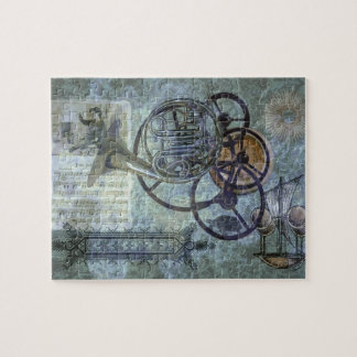 Cornucopia, a French Horn Steampunk Fantasy Jigsaw Puzzle