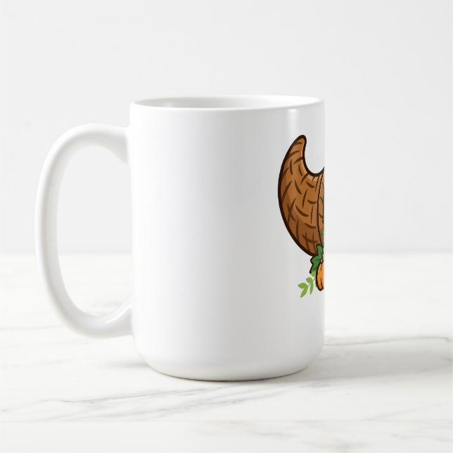Cornucopia Harvest Fall Mug (Left)